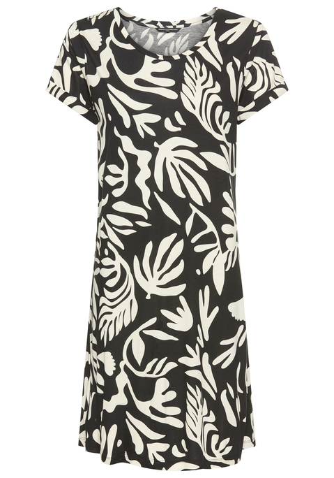 Bild: Nachthemd von French Connection: Schönes Nachthemd von French Connection im schmeichelnden A-Linien-Schnitt. Angeschnittene Ärmel mit Umschlag-Detail. Normaler Rundhalsausschnitt. Single-Jersey-Qualität aus reiner Viskose.