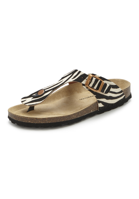 Bild: Pantolette von French Connection: Made in Spain. Obermaterial und Decksohle aus Rindsleder. Laufsohle aus Synthetik.