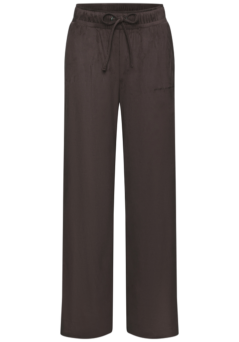 Bild: Schlupfhose von French Connection: Bequeme Schlupfhose von French Connection. Mit weichem Schlupfbund und weit geschnittenen Beinen. Elastisches Velourslederimitat mit weichem Griff.