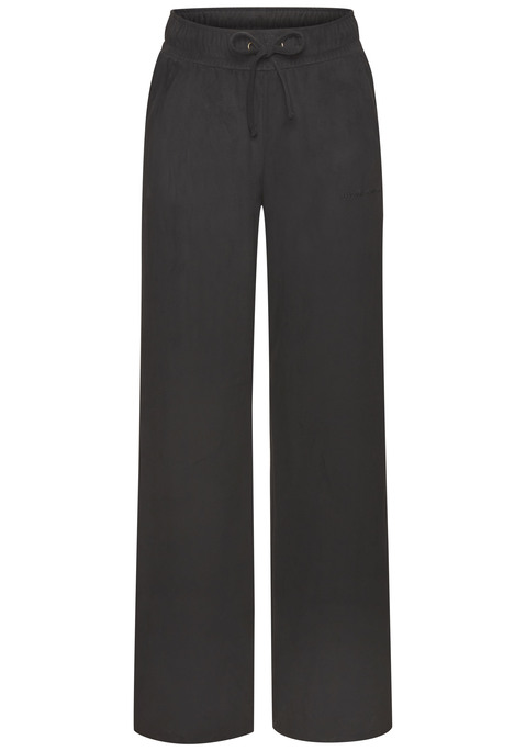 Bild: Schlupfhose von French Connection: Bequeme Schlupfhose von French Connection. Mit weichem Schlupfbund und weit geschnittenen Beinen. Elastisches Velourslederimitat mit weichem Griff.