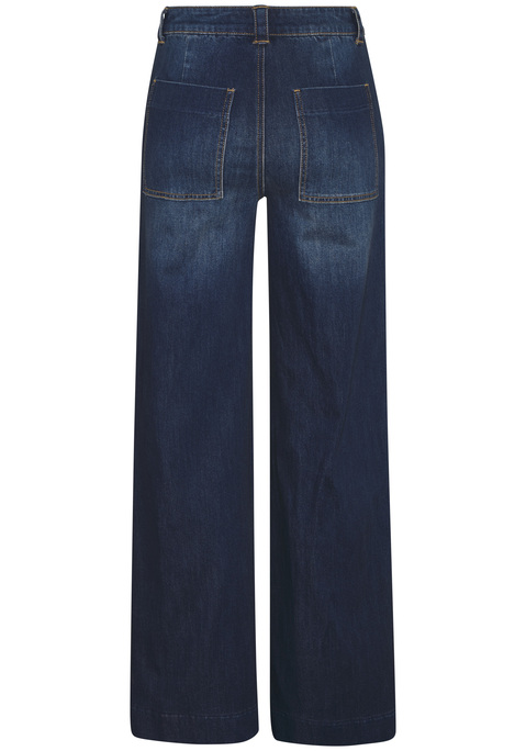 Bild: Straight-Jeans von French Connection: Unifarbene Straight-fit-Jeans von French Connection mit modisch hoher Leibhöhe. Gerade Beinform. Aufgesetzte Taschen vorn sowie zwei Gesäßtaschen. Mit Gürtelschlaufen. Perfekt zu verschiedenen Farben und Styles kombinierbar. Weiche, elastische Denimqualität.
