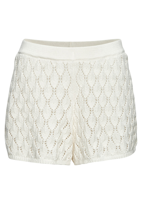 Bild: Strandshorts von French Connection: Sommerliche Strickshorts von French Connection. Kurze Länge mit lockerem Bein. Bequemer Gummizugbund. Weicher, leicht transparenter Strick.