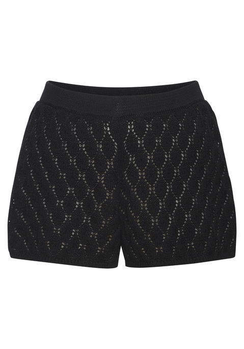 Bild: Strandshorts von French Connection: Sommerliche Strickshorts von French Connection. Kurze Länge mit lockerem Bein. Bequemer Gummizugbund. Weicher, leicht transparenter Strick.