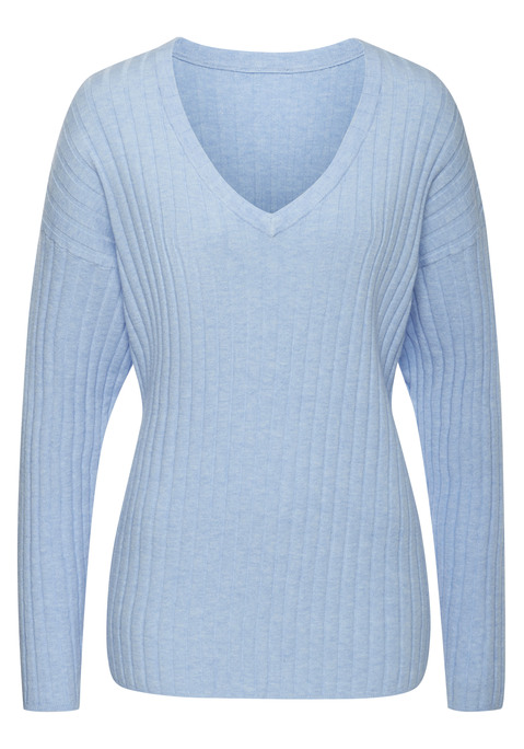 Bild: Strickpullover von French Connection: Bequemer Oversized-Strickpullover von French Connection mit V-Ausschnitt. Lange Ärmel, lockere Passform. Für gemütliche Tage und lässige Looks. Hochwertiges Material.