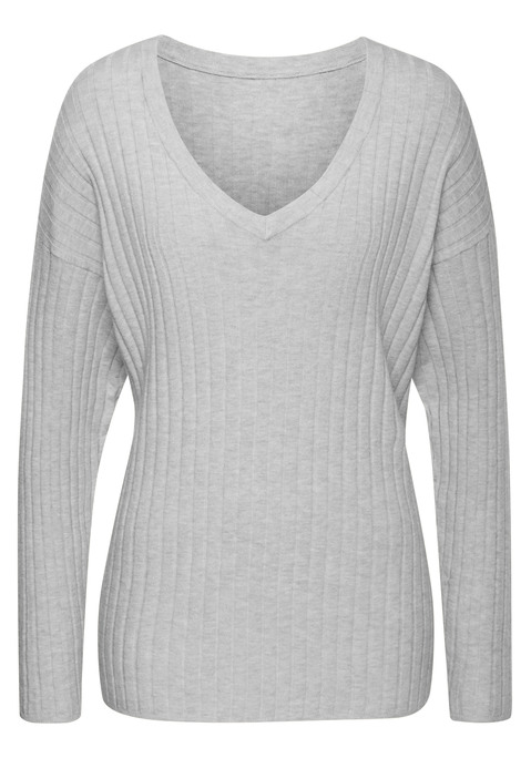 Bild: Strickpullover von French Connection: Bequemer Oversized-Strickpullover von French Connection mit V-Ausschnitt. Lange Ärmel, lockere Passform. Für gemütliche Tage und lässige Looks. Hochwertiges Material.