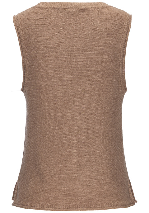 Bild: Stricktop von French Connection: Unifarbenes Top von French Connection mit Rundhalsausschnitt. Leichter Strick aus Bändchengarn mit Rollkanten an den Rippstrickabschlüssen. Kleine Seitenschlitze am Saum. Figurumspielende Passform für viel Komfort und Luftigkeit. Weiches Material.