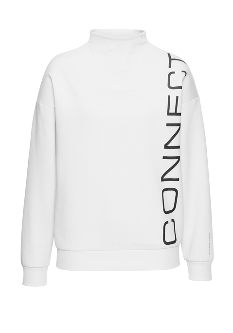 Bild: Sweater von French Connection: Cooles Sweatshirt von French Connection mit Stehkragen und langen Ärmeln. Rippbündchen und ein Logodruck auf der linken Brust setzen moderne Akzente. Gut kombinierbar. Extraweiches Material für ein angenehmes Tragegefühl.