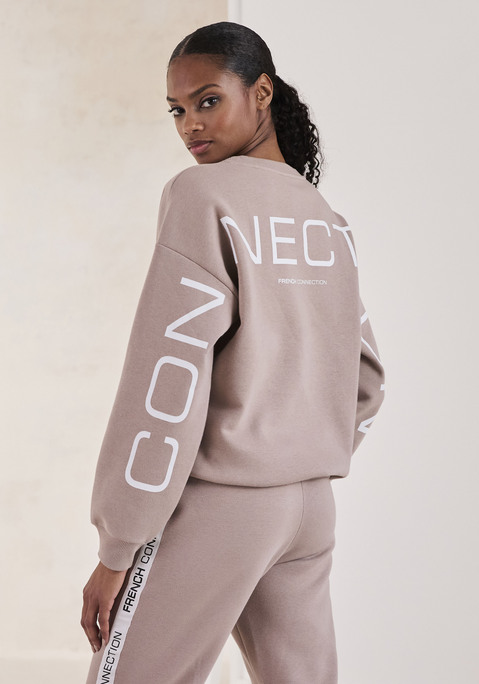 Bild: Sweatshirt von French Connection: Sweatshirt von French Connection. Mit großem Labelschriftzug am Rücken. Lange Ärmel mit gerippten Bündchen. Gerippter Saumbund. Weiche Qualität für ein angenehmes Tragegefühl.