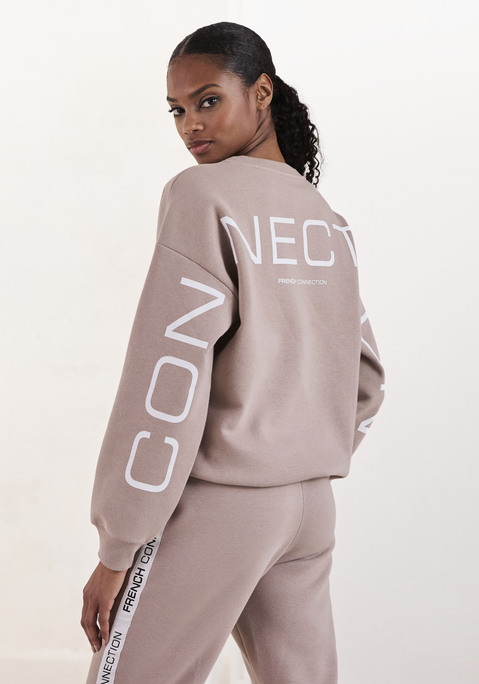 Bild: Sweatshirt von French Connection: Sweatshirt von French Connection. Mit großem Labelschriftzug am Rücken. Lange Ärmel mit gerippten Bündchen. Gerippter Saumbund. Weiche Qualität für ein angenehmes Tragegefühl.