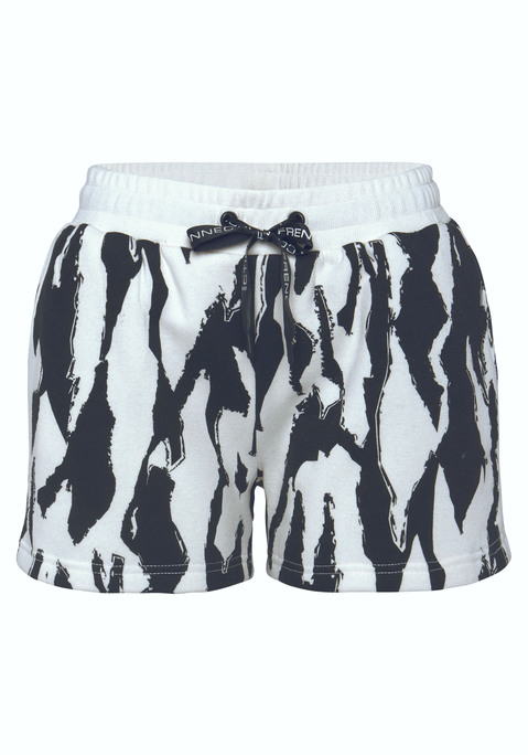 Bild: Sweatshorts von French Connection: Sweatshorts von French Connection. Allover-Print. Elastischer Bund mit Tunnelzug. Mit Seitentaschen. Softe und trageangenehme Qualität aus Sweat.