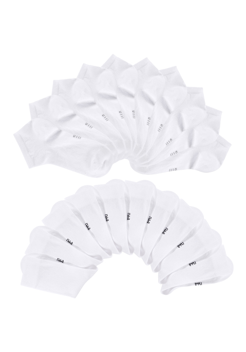 Bild: Basicsocken von H.I.S: Vielseitige Unisex-Basicsocken von H.I.S. Zwei Längen im 20er-Kombipack: normale Länge und Sneakersocken. Druckfreies Bündchen. Ideal als Freizeit- oder Businesssocke. Bequemes Material aus elastischer Baumwollmischung.