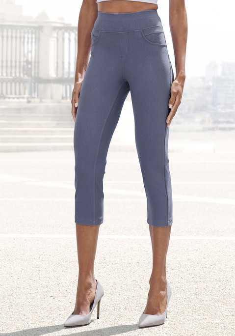 Bild: Caprihose von H.I.S: In moderner Capri-Länge: Jeggings von H.I.S mit bequemem Schlupfhosenbund. Zwei praktische Gesäßtaschen. Für Freizeit und Sport. Sitzt wie eine zweite Haut dank des elastischen Materials.