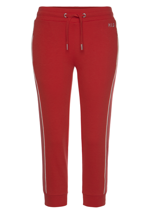 H.I.S Caprihose Damen rot Gr.32/34