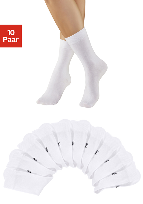 Bild: Freizeitsocken von H.I.S: Die Unisex-Socken im 10-er Pack überzeugen durch ihre frischen, modischen Farben. Die verstärkte Ferse und Spitze garantieren zudem Langlebigkeit. Obermaterial: 76% Baumwolle (Bio-Baumwolle), 23% Polyamid, 1% Elasthan