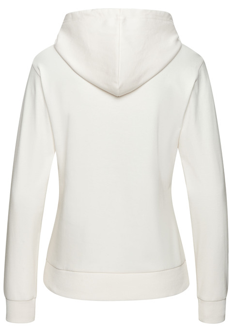 Bild: Hoodie von H.I.S: Relaxter Hoodie von H.I.S mit modischem Streifenprint. Mit Kapuze mit Tunnelzug. Elastische Bündchen am Saum. Weiches, elastisches Interlock-Material aus einer Baumwollmischung.