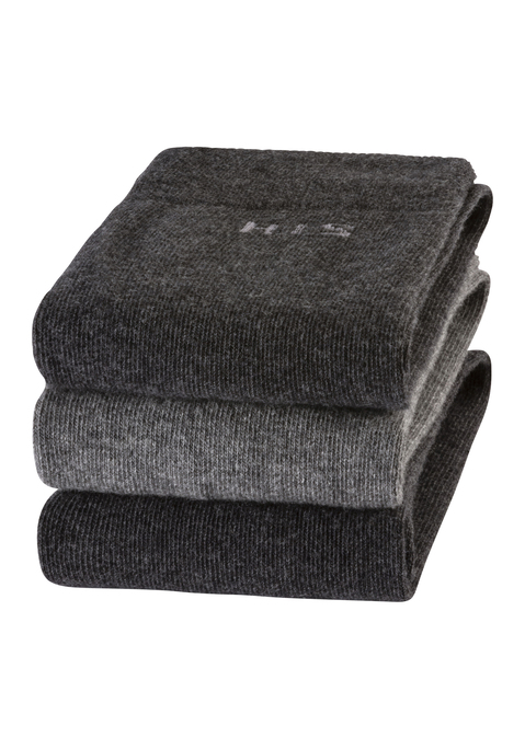 Bild: Kniestrümpfe von H.I.S: Tolle Basic-Kniestrümpfe für jede Gelegenheit. Hochwertige Qualität für Beruf oder Freizeit. Mit diesem Kniestrumpf wird jeder Tag zum Vergnügen. Das speziell konstruierte Bündchen ohne einschneidendes Gummi sorgt für erstklassigen Sitz ohne Einzuschneiden und vermeidet Druckstellen. Anschmiegsames, atmungsaktives und hautfreundliches Material, mit hohem Baumwoll-Anteil sorgt für ein angenehmes Fußklima. Mit verstärkten Belastungszonen für optimale Haltbarkeit. In strapazierfähiger Qualität - langlebig und pilling resistent. Sie erhalten 3 Paar. in verschiedenen Farb-Soritmenten oder nur in schwarz erhältlich. hervorragende Passform druch Einsatz von Elasthan. beständige Qualität auch nach mehreren Wäschen. gleichmäßiges Maschenbild.