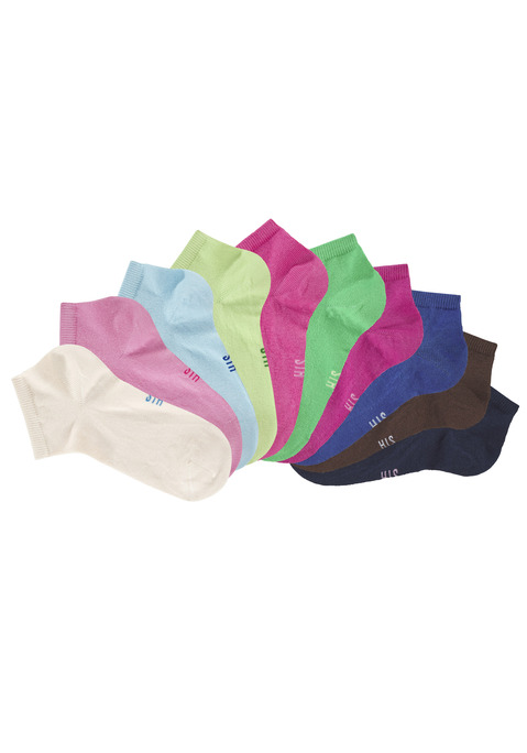 Bild: Kurzsocken von H.I.S: Vielseitige Basic Kurzsocken für jede Gelegenheit. Einfach nach Lust und Laune kombinieren. Eine gute Elastizität sichert eine optimale Passform. Durch die verstärkte Ferse und Spitze wird die Haltbarkeit beim Tragen und auch nach vielen Wäschen verbessert.