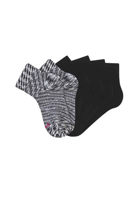 Bild: Kurzsocken von H.I.S: Klassische Basic-Kurzsocken von H.I.S im 3er-Pack. Einfarbige und melierte Ausführungen in einer Packung. Weiches, breiteres Rippbündchen für einen druckfreien Sitz. Elastische Baumwollmischung.