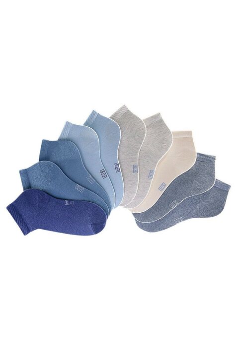 Bild: Kurzsocken von H.I.S: Vielseitige Basic Kurzsocken für jede Gelegenheit. Einfach nach Lust und Laune kombinieren. Eine gute Elastizität sichert eine optimale Passform. Durch die verstärkte Ferse und Spitze wird die Haltbarkeit beim Tragen und auch nach vielen Wäschen verbessert.