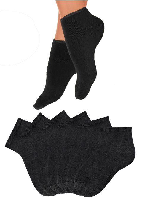 Bild: Kurzsocken von H.I.S: Kuschelweiche Kurzsocke in frischen Farben! Die Kurzsocke ist mit einem flauschigen Frottee auf der Innenseite ausgestattet und erhält dadurch ihren erstklassigen Tragekomfort. Auch nur in schwarz erhältlich.