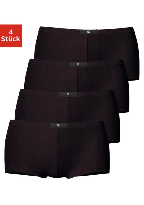 Bild: Panty von H.I.S: H.I.S Pantys im praktischen 4er-Pack. Mit aufgenähtem Logo-Label am Bündchen. Aus weicher Baumwoll-Stretch-Qualität.