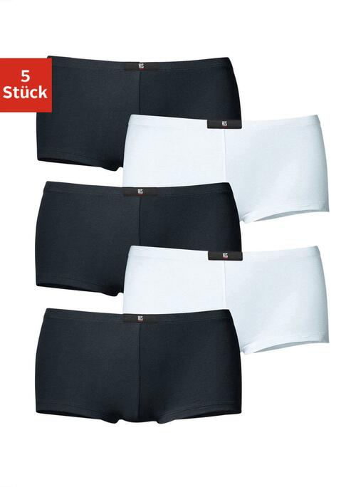 Bild: Panty von H.I.S: H.I.S Panty im praktischen 5er-Pack. Elastischer Bund mit Logo-Patch. Bequeme Passform und flache Nähte für hohen Tragekomfort. Einsatz von Baumwolle, die die Initiative Cotton made in Africa unterstützt.