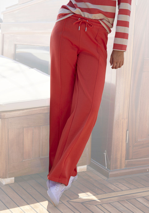 Bild: Relaxhose von H.I.S: Sweatpants von H.I.S. Gerades Bein mit Biesen vorn. Mit elastischem Tunnelzugbund. Leicht angeraute, weiche Sweatware