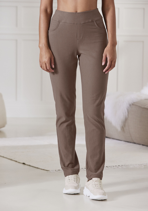 H.I.S Schlupfhose Damen taupe Gr.32/34