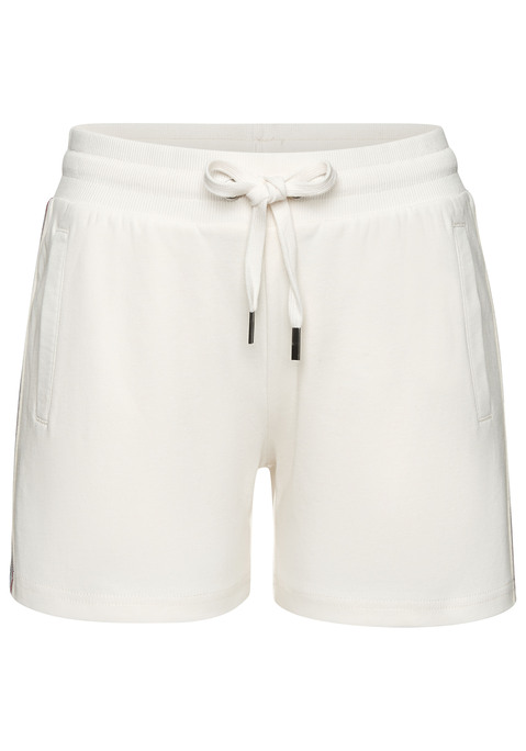 Bild: Shorts von H.I.S: Bequeme Relaxshorts von H.I.S mit modischem, seitlichem Streifendesign. Mit elastischem Bund mit Tunnelzug und seitlichen Eingrifftaschen. Ideal als Loungewear. Weiche, elastische Qualität aus einer Baumwollmischung.
