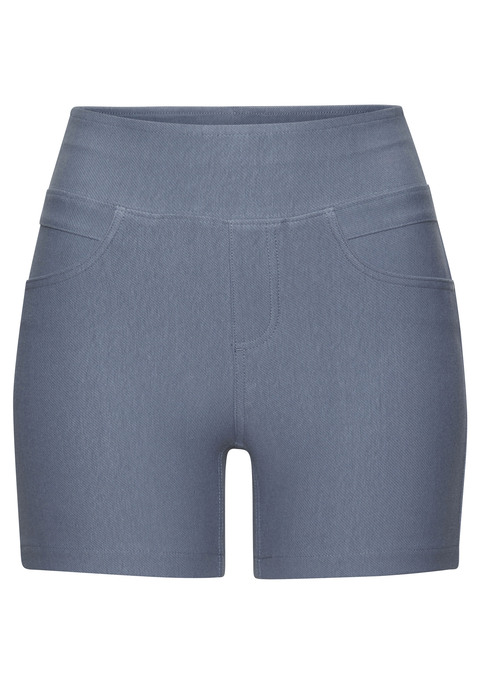 Bild: Shorts von H.I.S: Kurze Jeggings von H.I.S mit komfortablen Schlupfhosenbund. Zwei praktische Gesäßtaschen für Kleinigkeiten. Für wärmere Tage. Sitzt wie eine zweite Haut dank elastischem Material.