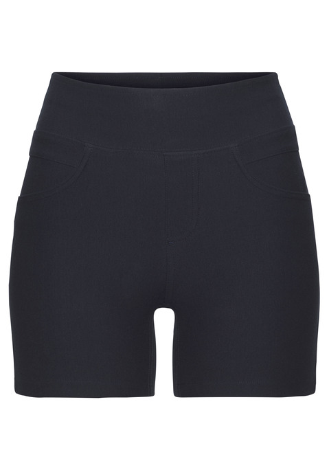Bild: Shorts von H.I.S: Kurze Jeggings von H.I.S mit komfortablen Schlupfhosenbund. Zwei praktische Gesäßtaschen für Kleinigkeiten. Für wärmere Tage. Sitzt wie eine zweite Haut dank elastischem Material.
