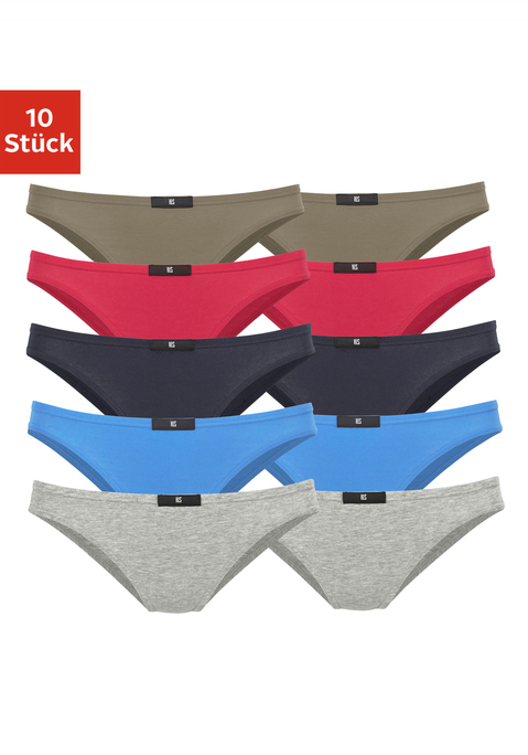 Bild: Slip von H.I.S: H.I.S Slip im praktischen 10er-Pack. Elastischer Bund mit Logo-Patch. Bequeme Passform und flache Nähte für hohen Tragekomfort. Einsatz von Baumwolle, die die Initiative Cotton made in Africa unterstützt.