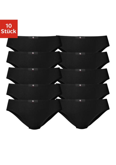 Bild: Slip von H.I.S: H.I.S Slip im praktischen 10er-Pack. Elastischer Bund mit Logo-Patch. Bequeme Passform und flache Nähte für hohen Tragekomfort. Einsatz von Baumwolle, die die Initiative Cotton made in Africa unterstützt.