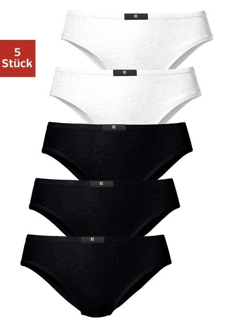 Bild: Slip von H.I.S: H.I.S Slip im praktischen 5er-Pack. Elastischer Bund mit Logo-Patch. Bequeme Passform und flache Nähte für hohen Tragekomfort. Aus weicher Baumwoll-Stretch-Qualität.