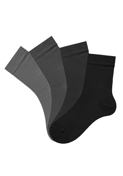 Bild: Socken von H.I.S: Der praktische 4er-Pack von Lavana kommt in  unterschiedlichen Farbzusammenstellungen. Die Socken überzeugen durch eine hochwertige Markenqualität. Obermaterial: 78% Baumwolle (Bio-Baumwolle), 20% Polyamid, 2% Elasthan