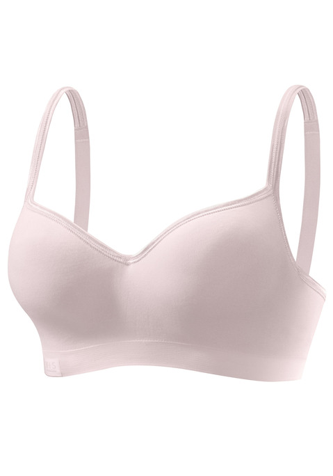 Bild: Sport-BH von H.I.S: Sport-Push-up-BH von HIS. Cups mit integrierten Push-up-Kissen für ein schönes Dekolletè. Auf Formbügel gearbeitet für einen guten Halt. Nahtlos vorgeformte Cups, ideal für eng anliegende T-Shirts und Tops. Geeignet für Sportarten mit leichter Belastbarkeit, wie z.B. Yoga oder Pilates. Träger und Rückenverschluss verstellbar.  Aus 85% Polyamid, 15% Elasthan. <br/><br/> BHs sind nicht trocknergeeignet, da die Versteller und Ringe durch die Hitze beschädigt werden und brechen.