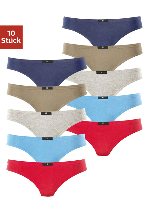 Bild: String von H.I.S: H.I.S String im praktischen 5er-Pack. Elastischer Bund mit Logo-Patch. Bequeme Passform und flache Nähte für hohen Tragekomfort. Einsatz von Baumwolle, die die Initiative Cotton made in Africa unterstützt.