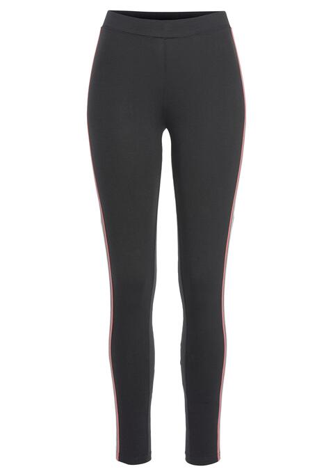Bild: Sweathose von H.I.S: Leggings von H.I.S. mit kontrastfarbenen Streifen.  Aus 95% Baumwolle (unterstützt Cotton made in Africa), 5% Elasthan.