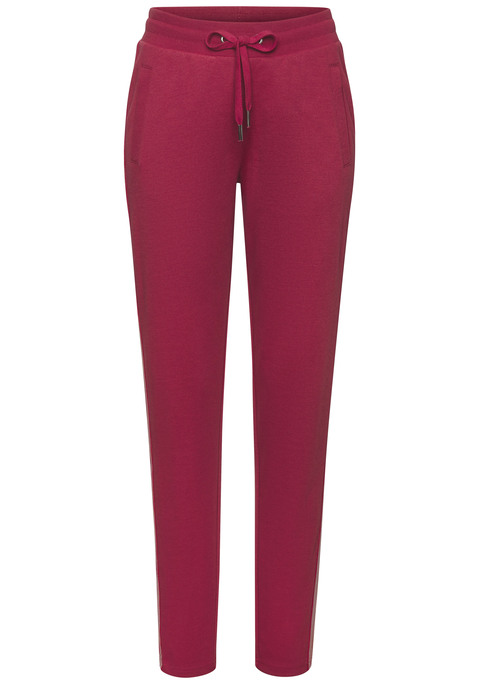 Bild: Sweathose von H.I.S: Bequeme Relaxhose von H.I.S mit modischem, seitlichem Streifendesign. Elastischer Bund mit Tunnelzug sowie elastische Bündchen am Saum. Mit seitlichen Eingrifftaschen. Ideal als Loungewear. Weiche, elastische Interlock-Qualität aus einer Baumwollmischung.