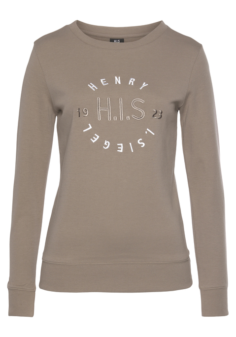 H.I.S Sweatshirt Damen camelfarben Gr.40/42