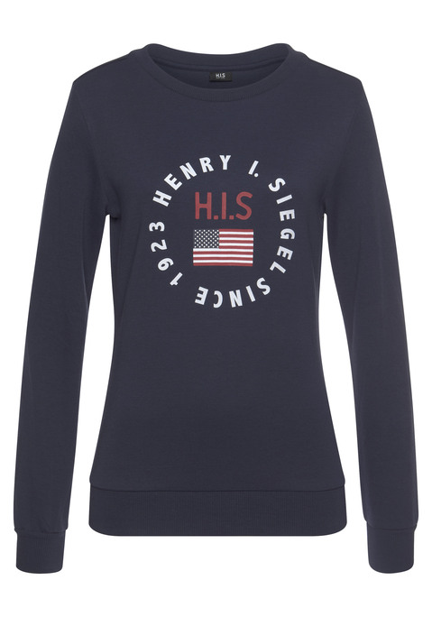 H.I.S Sweatshirt Damen marine Gr.48/50