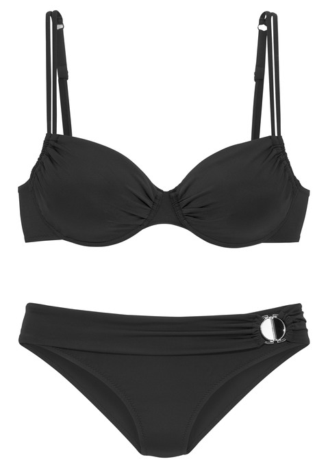 JETTE Bügel-Bikini Damen schwarz Gr.36 Cup B