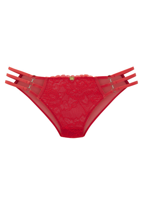 Bild: Slip von JETTE: Verführerischer Slip mit aufregenden Bänder- und Ringdetail. Aus flacher, feiner Jacqaurdspitze und dezent transparentem Mesh. Mit edlem Jette-Label in der vorderen Mitte. Mit eingearbeitetem Baumwollzwickel. Kreiert von der Designerin Jette Joop. Aus 90% Polyamid, 10% Elasthan.