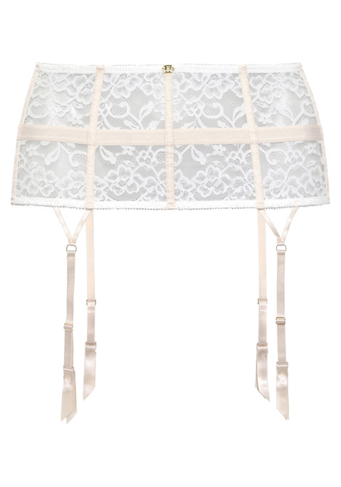 Bild: Strapsgürtel von JETTE: Verführerischer Strapsgürtel aus zarter Spitze. Hinten aus leicht transparentem Mesh. Im Rücken verstellbar für einen perfekten Sitz. Mit modischem Metall-Label. Individuell verstellbare Strapse. Obermaterial: 90% Polyamid, 10% Elasthan.