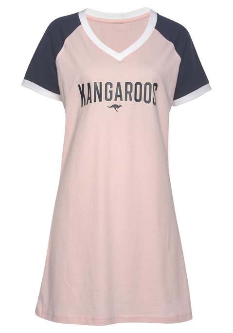 KANGAROOS Damen Bigshirt rosa-dunkelblau Gr.40/42