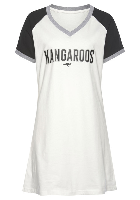 KANGAROOS Damen Bigshirt schwarz-weiß Gr.40/42
