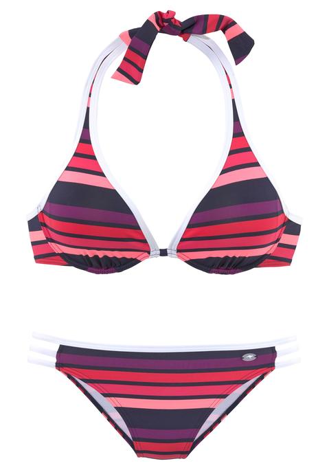 KANGAROOS Bügel-Bikini Damen bunt-gestreift Gr.36 Cup D