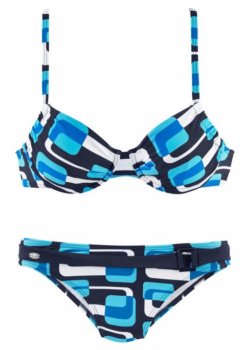 KANGAROOS Bügel-Bikini Damen marine-blau Gr.36 Cup C