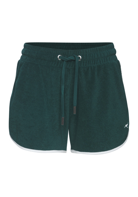 Bild: Relaxshorts von KangaROOS: <h3>Entspannt durch den Tag mit den Relaxshorts von <strong>KangaROOS</strong></h3>
<p>
Die Relaxshorts von <strong>KangaROOS</strong> überzeugen durch ihren sportlichen Seitenstreifen, der nicht nur für einen modischen Akzent sorgt, sondern auch für einen lässigen Look, der sich ideal für entspannte Tage eignet. Diese Shorts bieten eine perfekte Kombination aus Komfort und Stil, sodass sie bei jeder Freizeitaktivität getragen werden können.
</p>

<h4>Details und Vorteile der Relaxshorts</h4>
<p>
Die kurze Hose ist aus einer besonders weichen Mischung gefertigt, die ein angenehmes Tragegefühl garantiert. Mit zwei praktischen Seitentaschen ausgestattet, bietet sie ausreichend Platz für kleine Essentials. Die unifarbene Optik sorgt dafür, dass sich die Relaxshorts mühelos in jede Garderobe integrieren lassen, während die pflegeleichte Eigenschaft durch Maschinenwäsche für zusätzliche Bequemlichkeit sorgt.
</p>

<h4>Kombinationsmöglichkeiten und Anlässe</h4>
<p>
Die Shorts eignen sich hervorragend für lässige Streetwear-Looks. Kombiniert mit einem schlichten T-Shirt und trendigen Sneakern entsteht ein cooler Freizeitlook für den Stadtbummel oder entspannte Nachmittage im Park. Auch für Outdoor-Aktivitäten wie Spaziergänge oder lockere Sporteinheiten im Gym sind diese Shorts ideal. Accessoires wie eine Cap oder eine leichte Jacke runden das Outfit perfekt ab.
</p>

<p>
Ultimativer Komfort und Stil garantiert: mit den Relaxshorts von <strong>KangaROOS</strong>.
</p>
