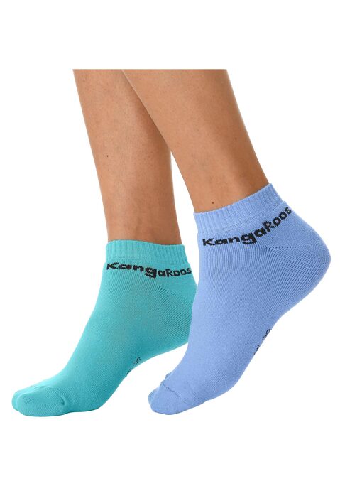 Bild: Sneakersocken von KangaROOS: Sneakersocken im 6er-Pack. Logoschriftzug am Schaft. Weiches Frottee in der Sohle. Aus 80% Baumwolle, 17% Polyamid, 3% Elasthan.